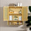 Bamboo Bathroom Wall-Mounted Storage Cabinet Organiser 8