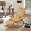 Bamboo Indoor Outdoor Foldable Rocking Chair 5