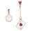1Paar Duurzame Dangle Oorbellen Met Creatieve En Kaarten 8