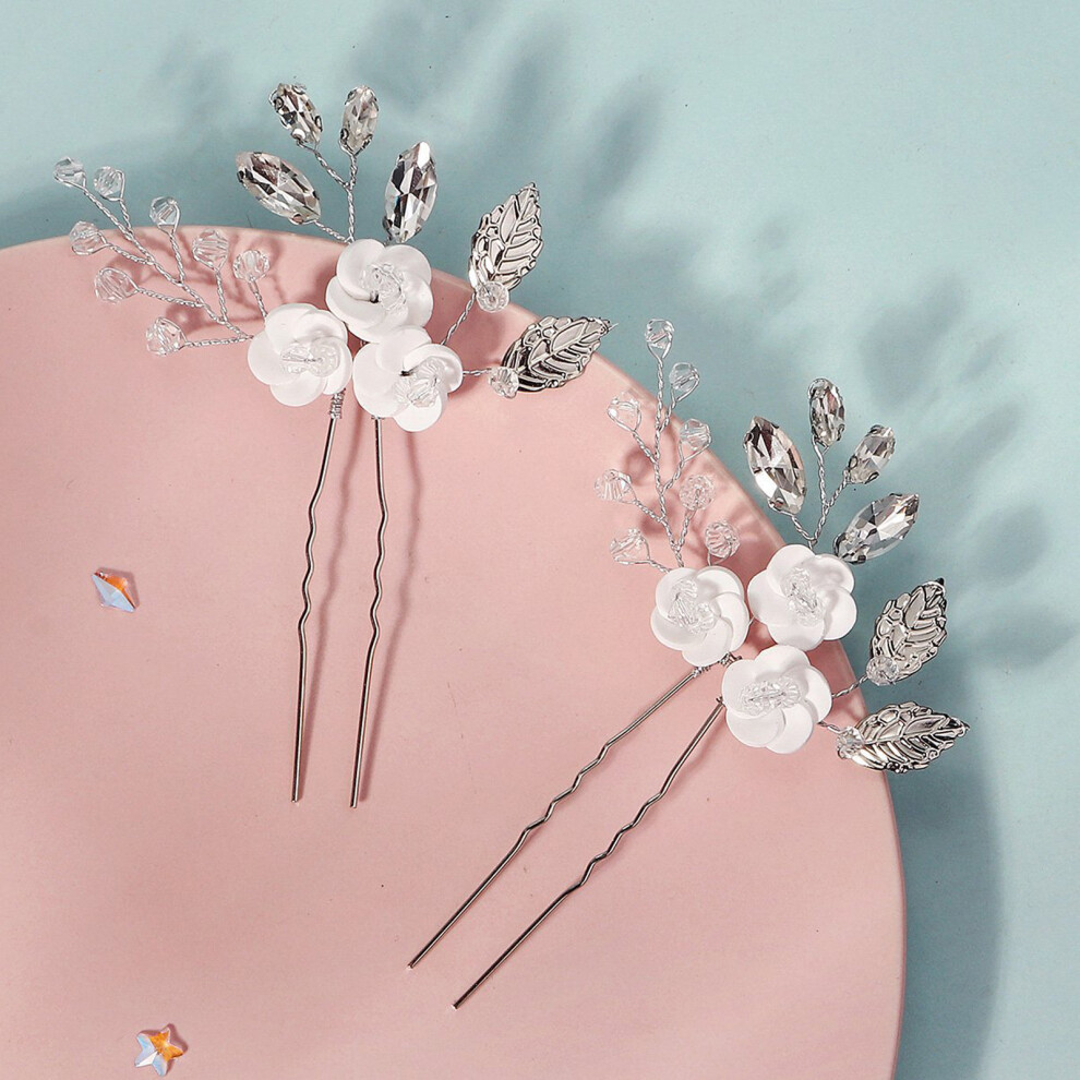 Creation-3C Ceramic Flower Hairpins For Wedding & Daily Styling