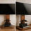 2 Tier Adjustable TV Floor Stand with 2 Shelves 2