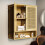 Bamboo Bathroom Wall-Mounted Storage Cabinet Organiser 6