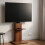 2 Tier Adjustable TV Floor Stand with 2 Shelves 9