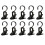10St Outdoor Plastic Clips Voor Winddichte Opberghangers 10