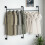Industrial Wall-Mounted Tube Clothes Hanging Rail 7