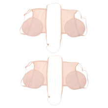 1Paar Comfortabele Wasbare Zweetkussens Beige Polyester Onderarm