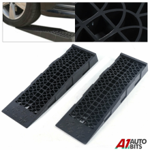 2X 5T Low Profile Car Ramps Honeycombed Channel Loading Maintenance Nonâ‘Slip