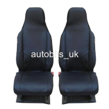 Universal Front Black Black Fabric Seat Covers For Car Van Motorhome Bus Truck