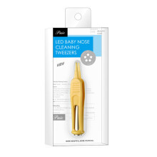 (Yellow) Baby Nose Cleaner LED Light Tweezers