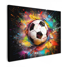 Framed Canvas Wall Art 16"x12" Football Canvas painting for Livingroom Bedroom