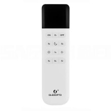 GLEDOPTO WLED Remote Control ESP Now 7 Group Preset Scenes 2.4GHz WiFi Wireless 50M OFF Dimmable Brightness Adjust