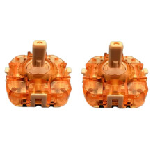 2PCS for Mechanic G6Pro G5Pro V2 Game Controllers TMR Hall Joystick JS20 Hot Swap Joystick Game Controller Orange