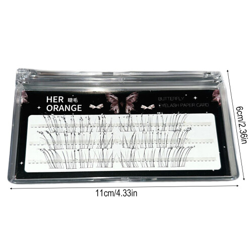 (01) Rhinestone Lashes 11-13mm, Natural Black, Lightweight 2