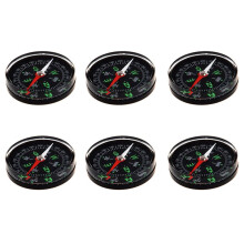 6st 40 mm Klar VäTskefylld Campingkompass Vandring Utomhusscoutpaket