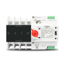Din Rail 4P ATS Dual Power Automatisk öVerföRingsomkopplare Elektriska VäLjarbrytare Oavbruten StröM 100A