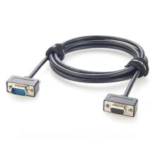 Flaches HD15-Verlängerungskabel (Stecker auf Buchse) mit Schraubanschluss, Ultradünn, für SVGA- und VGA-Monitor-Videokabel