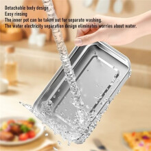 Heated Lunch Box, Portable Food Warmer with Digital Display, 7200mAh Rechargeable Electric Hot Meal Container