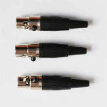 5Pcs TA4F  4Pin XLR Connector Kit for  EV MiPro Microphones DIY Weld Spare Parts
