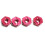 12x per  144001 1/14 RC Ricambi Auto Combinatore Nel Metallo, Rosso 5