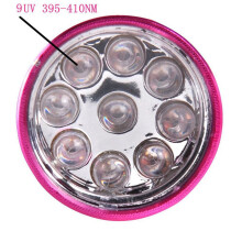 2X UV 9 LED Nail Lamp,Professional Dryer Curing Gel Polish Light Handheld Dryer Flashlight Professional Nail Art Tools