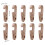 (Brown) Double Hook Clips for Kitchen & Bathroom Storage 3
