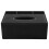 PU Tissue Box Remote Control Holder Multifunctional Desktop Organizer Pencil Scissor Container (Black) 1
