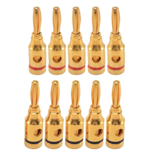 Banana Plugs,Connectors, Open Screw Type, 10 Pairs 2