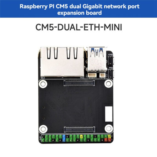 CM5-DUAL-ETH- Expansion Board CM5 Expansion Board with 40 GPIO for Raspberry Pi Compute Module 5 1
