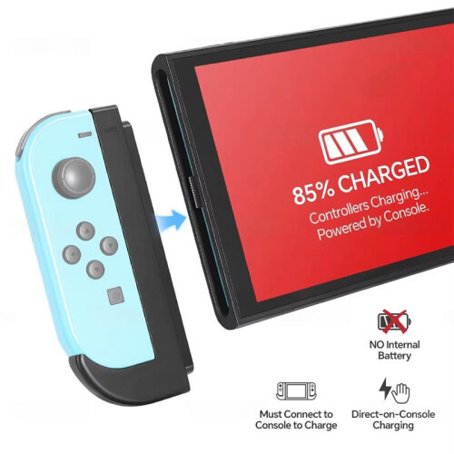 Magnetic Adapter Game Console Charging Grip for  1 & OLED Joystick Controller Converter to  2 Accessories 2