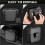 Car Trash Bin with Lid - Hanging Vehicle Garbage Dust Case, Pressing Square Trash Can, Auto Interior Accessory 2