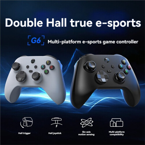 G6  Game Controller Dual Hall Effect Controller for IOS/Android/PC/ with Receiver Wireless Gamepad A 2