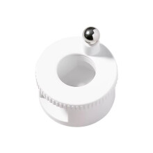 Rotierender Katzenaugen-Nagelmagnet mit Breitem Lichteffekt und Glasperlen, Multifunktional, Automatisch, Magnetisch für Gelnägel, Weiß