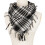 3X Unisex Scarf Polyester  Plaid Tassel Arab Desert Shemagh,Black 2