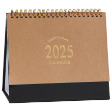 Small Desk Calendar Stand Flip Desk Calendar - Coil Bound Monthly Desk Calendar for Home Office Paper Color