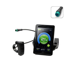 Electric Bicycle Color Display KT TF02S 24V 36V 48V Intelligent Control Panel Display Ebike Kit Waterproof Plug