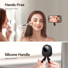 Phone Mount Mirror Shower Silicone Suction Cup Grip Holder Upgraded Strong Suction Case Stand for Bathroom Car Desk
