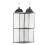 Eco-Friendly Hanging Tote Bag Organizer - Dust-Proof, Transparent Storage Solution for Closets Storage Bag Black 2 Layer 1