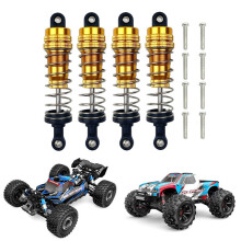 4Pcs Metal Front and Rear Oil Damper for MJX H16 16207 16208 16209 16210 1/16 RC Car Upgrades Parts,3