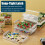 2 Pcs 5.5qt 9 X 13 Plastic Portable Project Case with Snap-Tight  Clear Stackable Storage Box with Lids 8