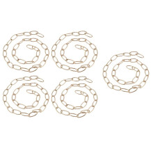 5Pcs 1M Heavy Duty Chain for Vintage Chandelier Hanging Lamp,French Gold