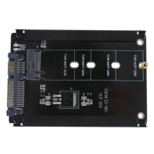 4X Black Case CY B+M Socket 2 M.2 NGFF () SSD to 2.5 Adapter for 2230/2242/2260/2280mm M2 SSD