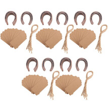 50Pcs Good Lucky Horseshoe Wedding Favors with  Tags Rustic Horseshoe Gifts for Vintage Wedding Party Decorations