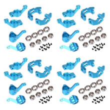 4 set for 1/10 94123 94111 HSP 102010 102011 102012 02013 02014 Bearing Aluminum Alloy Steering Hub Mount Set,