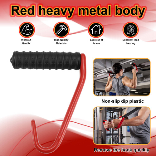 Gyms Vertical Grip Handle Pulls  Resistance Band Handle Exercises Band Attachments Handle for Pulls- Workouts,B 2