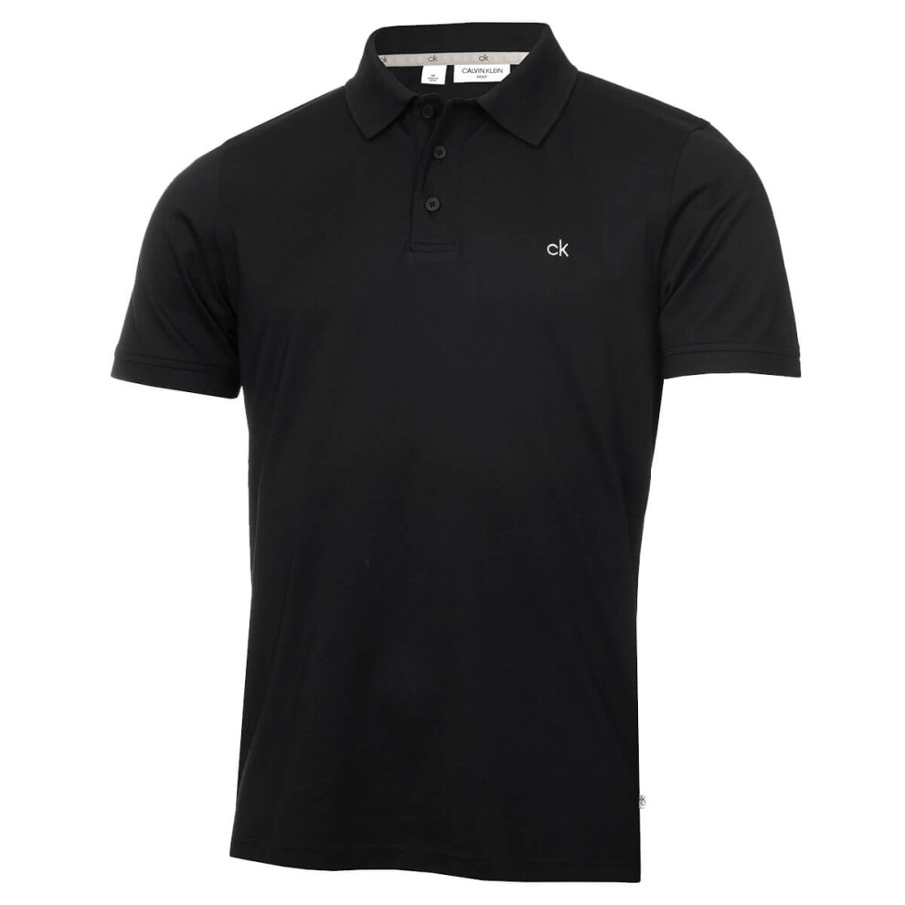 Calvin Klein (Xxl, Black) Mens 2026 Planet Friendly Moisture Wicking Supersoft Polo