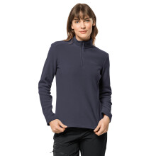 (XS, Graphite) Jack Wolfskin Womens 2026 Taunus Half Zip Lightweight Fleece Sweater