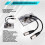 Placa de Pared para Cable de Audio XLR Hembra A XLR Macho Doble 1