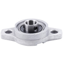 2X KFL000 Bore Inner 10mm Flange Mounted Pillow Block Bearings