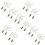 20 Pieces Ceiling Fan Chain Pulls Wooden Pull Chain Extension Pull Chain for Ceiling Light Lamp Fan Chain (Walnut Color) 1