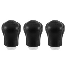 5X Car Manual Leather Gear Shift Knob Gear Handball Lever for Hilux Revo 6 Speed